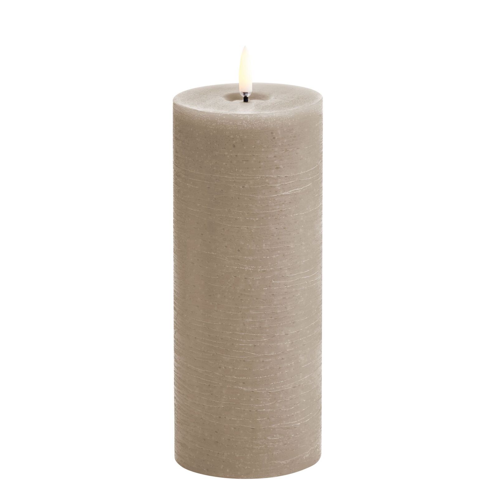 Uyuni-UL-PI-SAM78020-Melted-Pillar-Candles-large Uyuni LED Stumpenkerze 7,8x20cm melted rustic sandstone