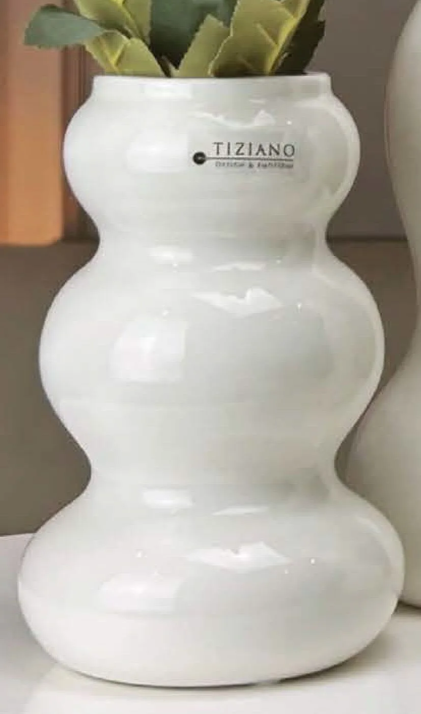 Ronda9 Vase Ronda 16,5cm cremeweiß