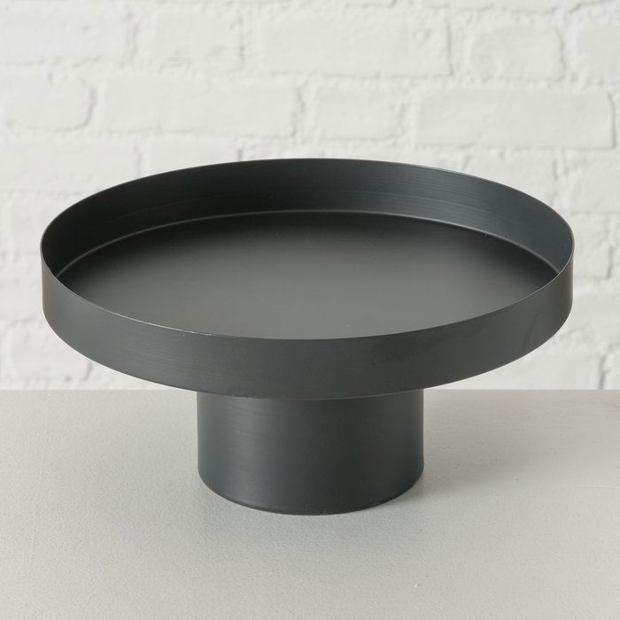 Deko Tablett Samona schwarz 25cm