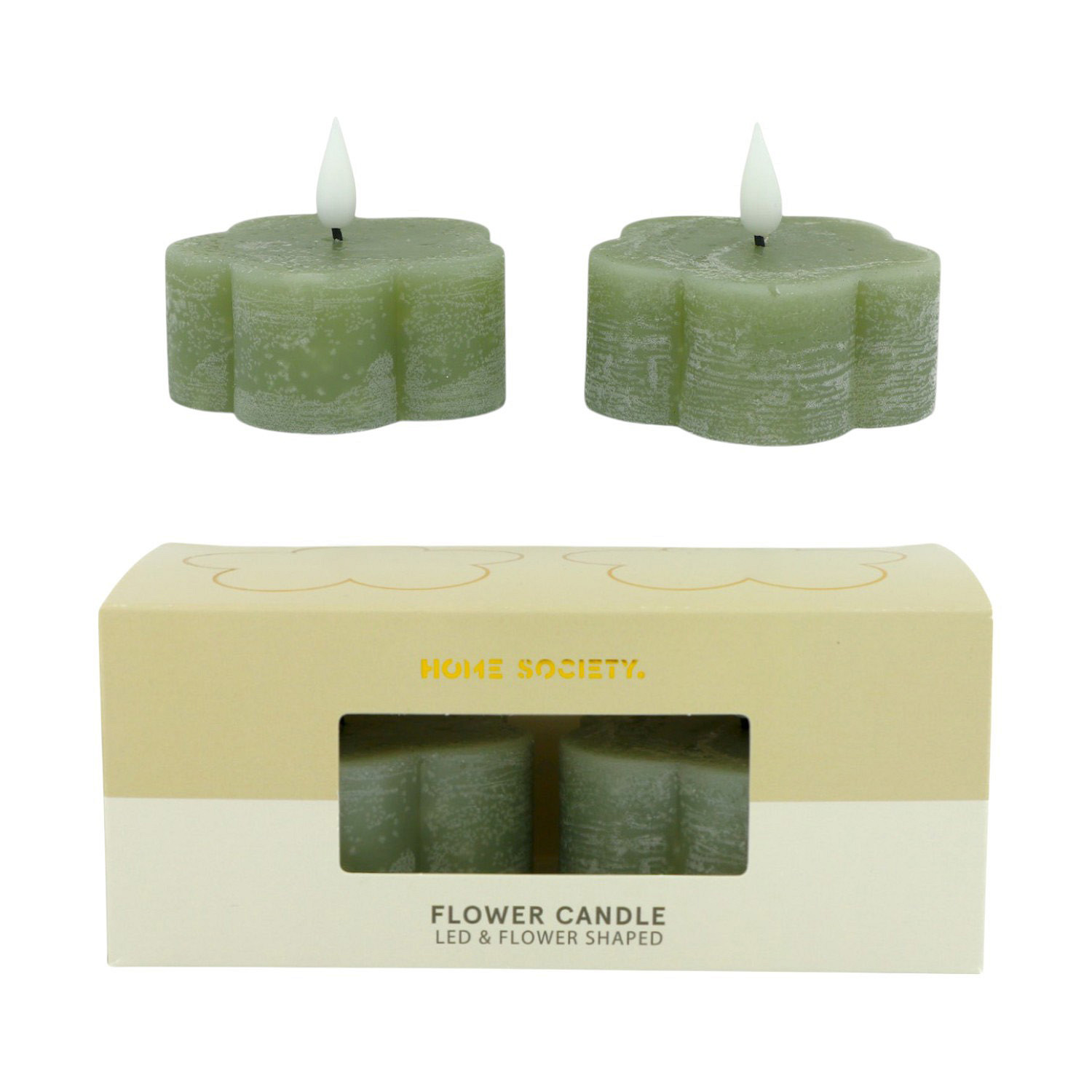 LED Kerze Flower grün 2 Stück LED Kerze Flower grün 2 Stück