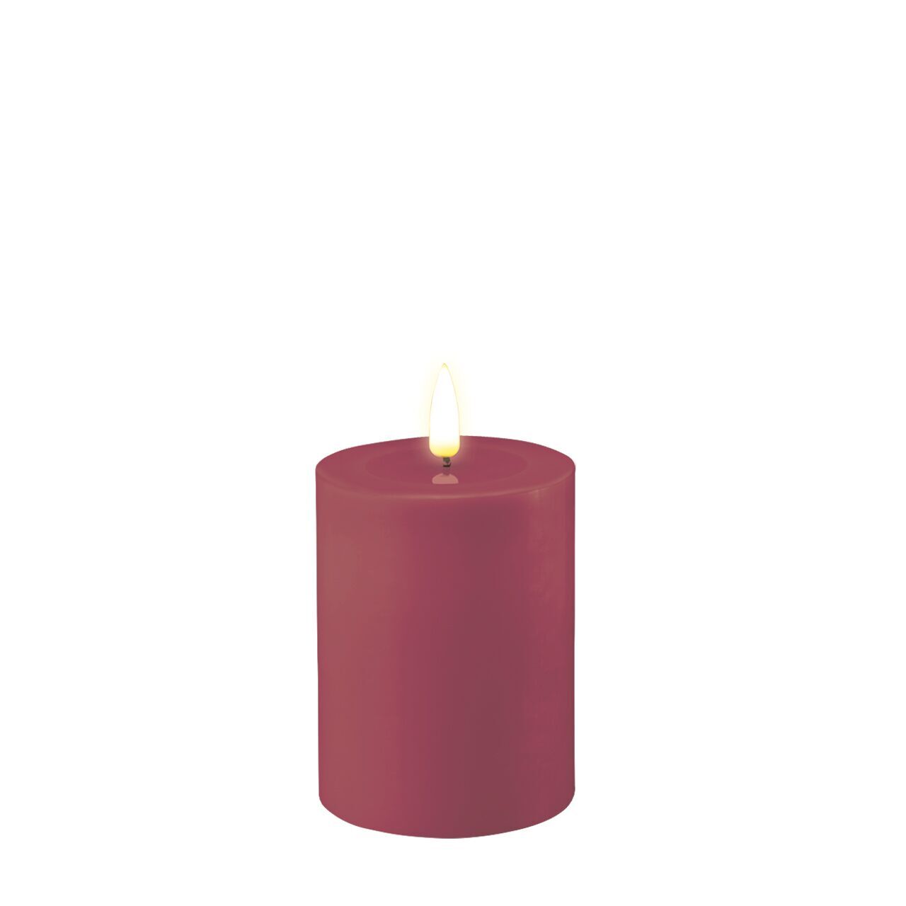 RF-0407 Stumpenkerze LED Magenta 7,5 x 10cm