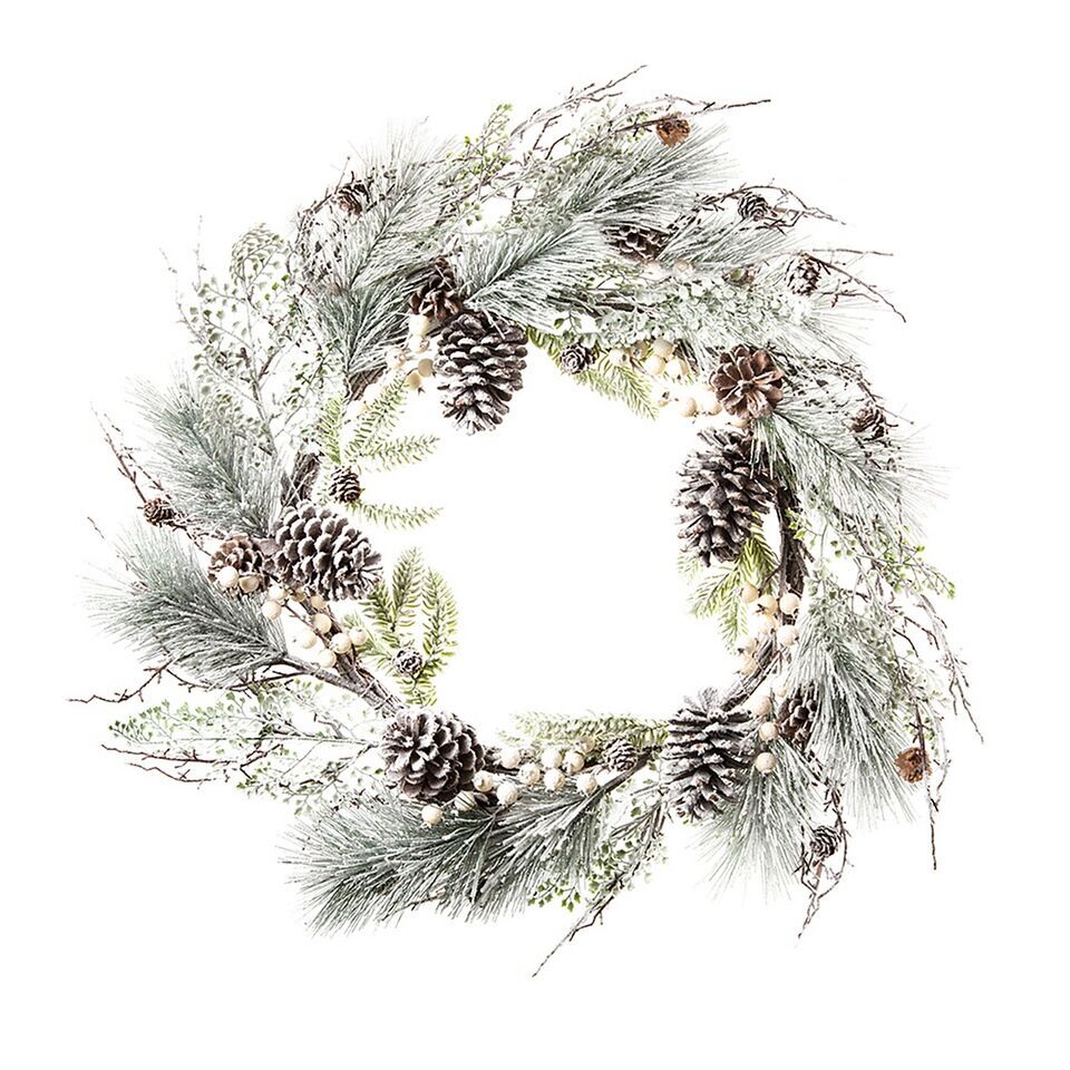 i-DZggtw8-X2 Dekokranz Tannenzapfen 80cm