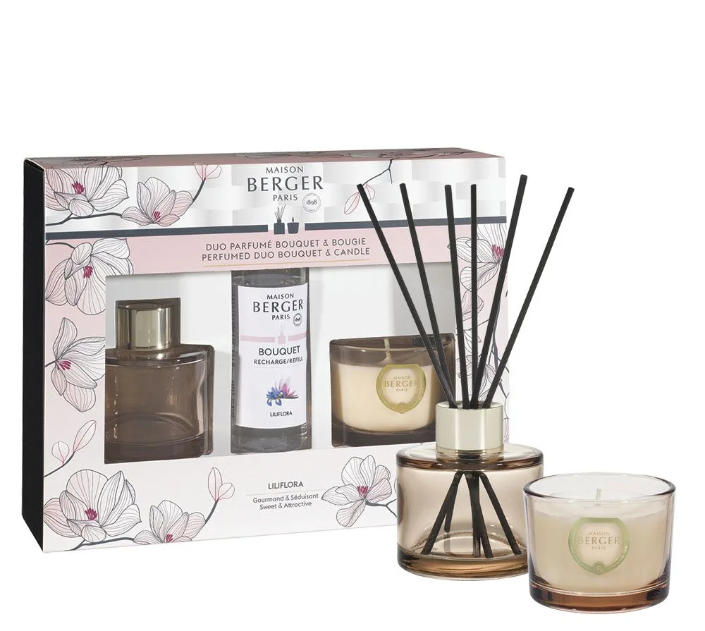 Bolero - Liliflora Raumduft Set Diffuser + Duftkerze