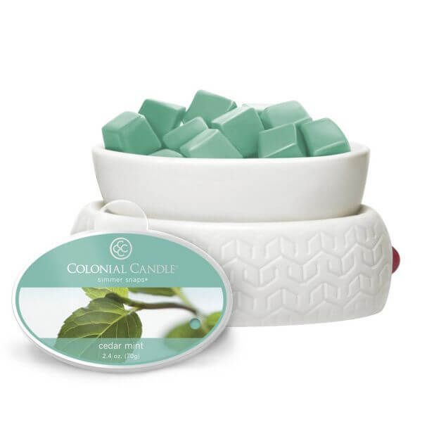 Colonial Candle Cedar Mint Simmer Snaps 70g