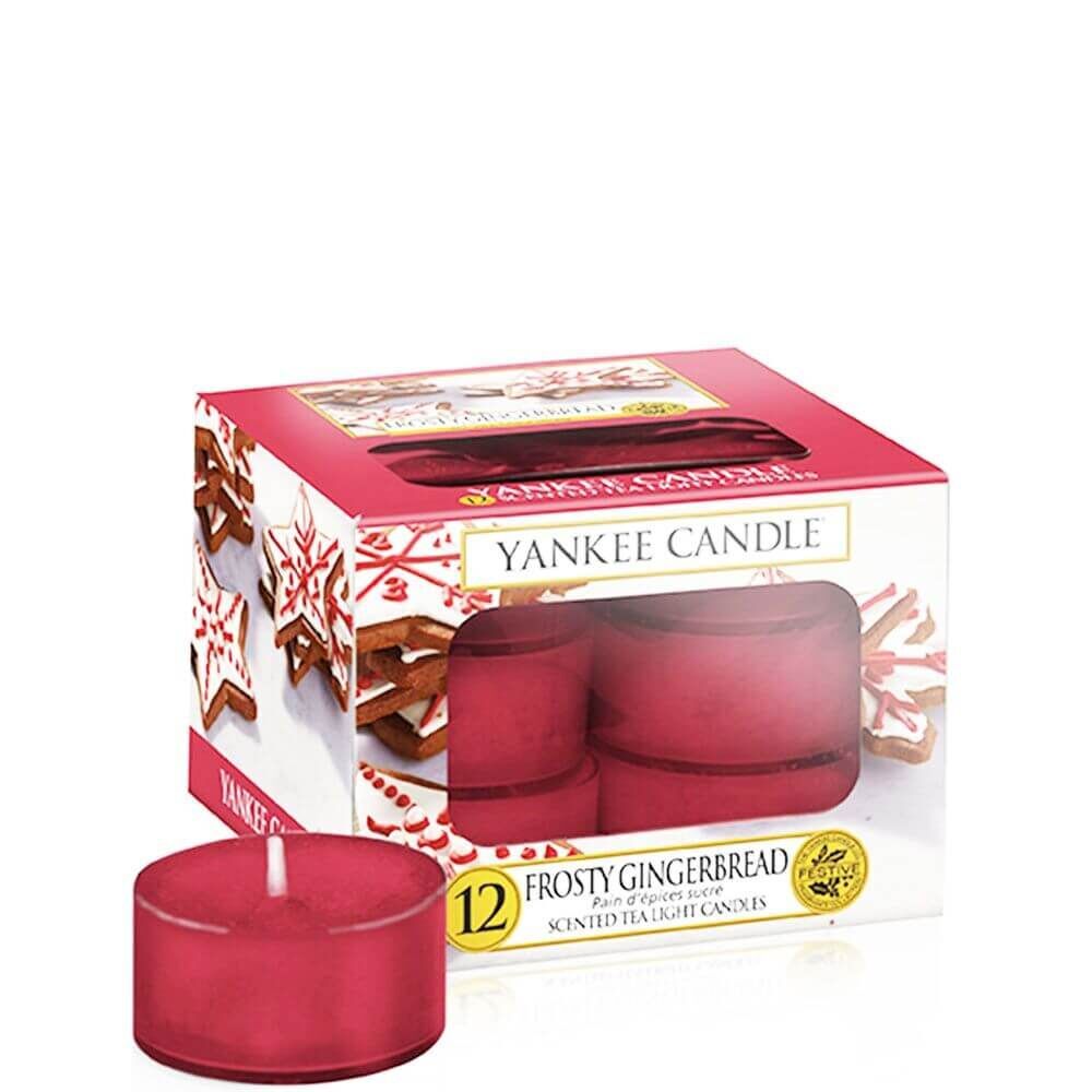 1595565E Frosty Gingerbread 12 St. Teelichter Kerzen von Yankee Candle