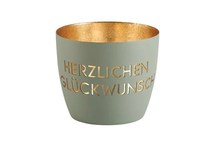 1121904030_1920x1920 Madras Windlicht M Herzlichen Glückwunsch flanell/gold