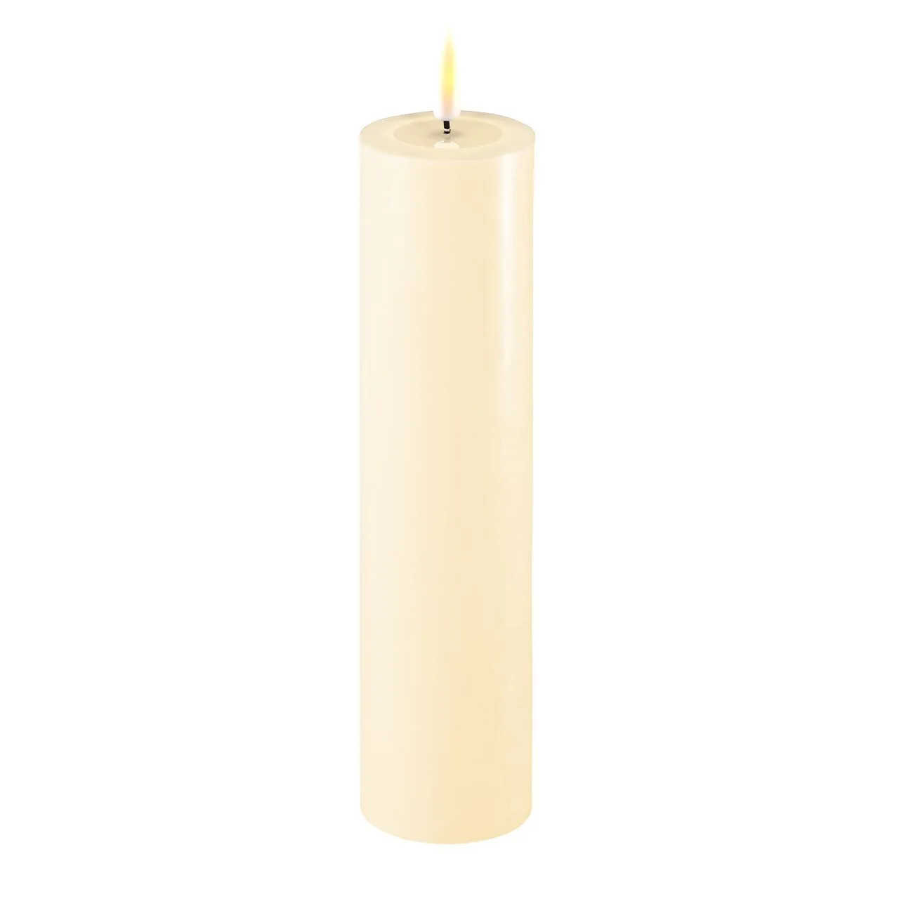 2021-RF-0107 Stumpenkerze LED creme 5 x 20cm