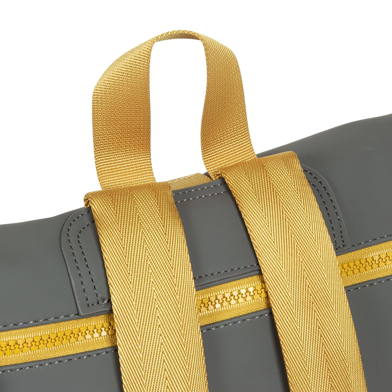 HPsoDlSg Tim - Los Angeles Rolltop Mini Rucksack anthrazit/ocker