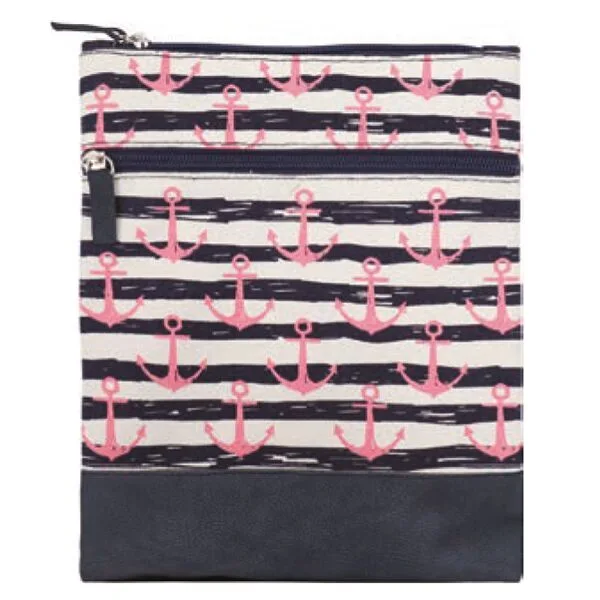 2022-191-014 Canvas Crossbag 014 (Navy Pink)