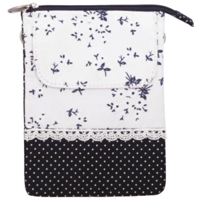 nature-blue-266-088 Patchwork Handtasche Umhängetasche (Nature Blue 088)