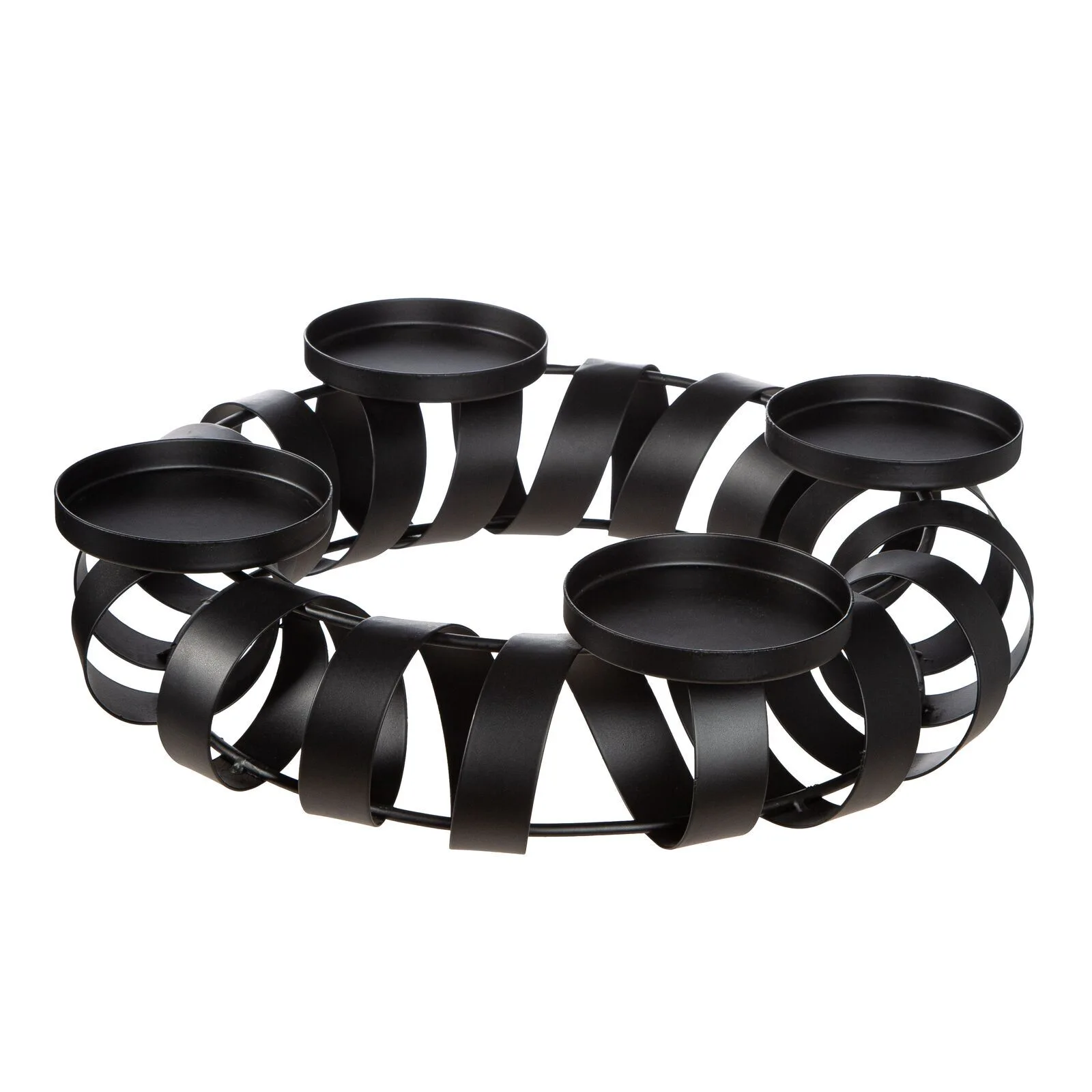 Adventsleuchter Twirl schwarz Metall Zubehor