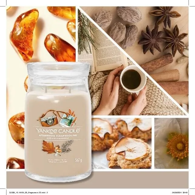 Afternoon Scrapbooking 22g Wachsmelt Kräuterig, Pflanze, Glas, Kaffee, Kaffeetasse