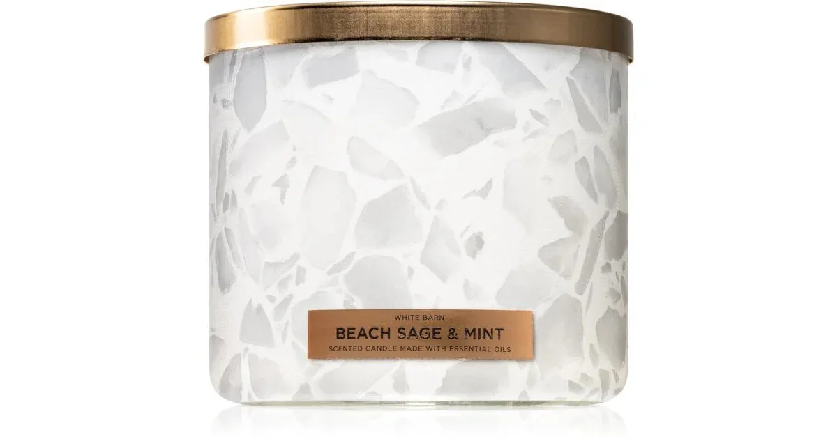 bath-body-works-beach-sage-mint-duftkerze_ Beach Sage & Mint - 411g - 3-Docht Kerze