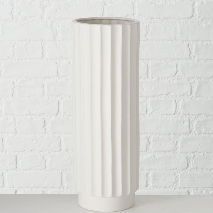 Vase Vianello Keramik weiß 41cm