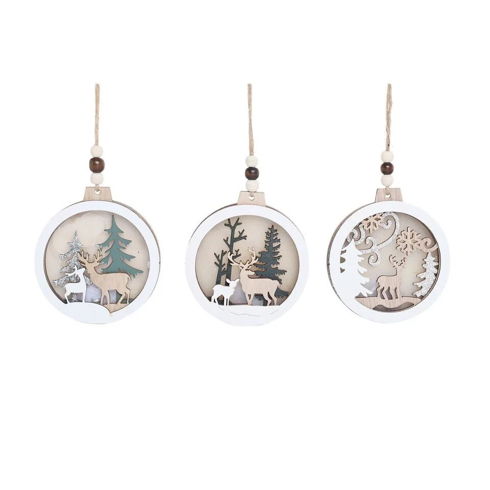 i-B2FLZQ8-X2 Dekohänger Deer Holz 10cm Variante 1