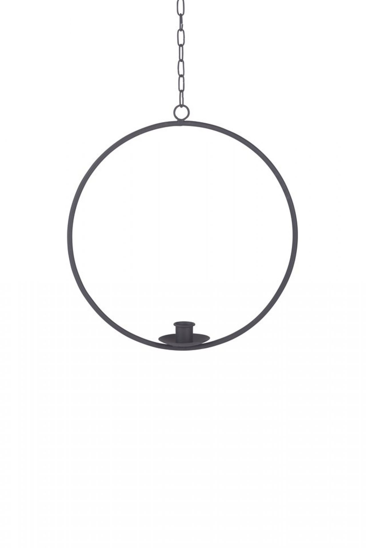 Kerzenhalter Ring zum Aufhängen S schwarz