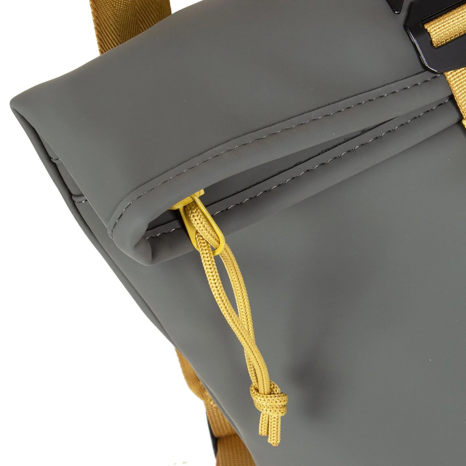 RsqHeMPY Tim - Los Angeles Rolltop Mini Rucksack anthrazit/ocker