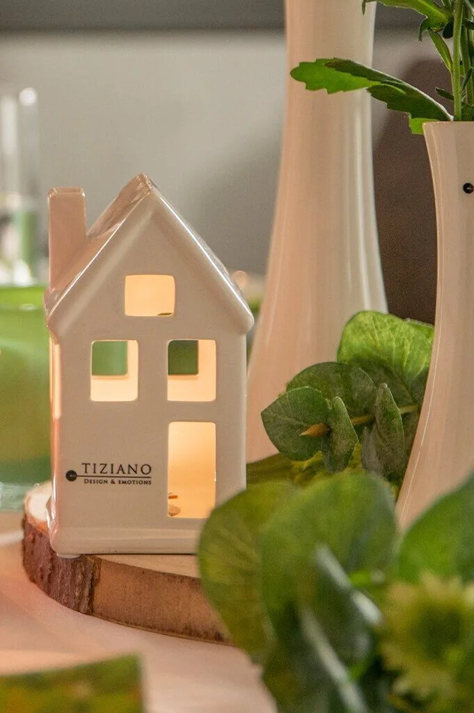 Haus Portofino schmal 16cm LED cremeweiß Haus Portofino schmal 16cm LED cremeweiß
