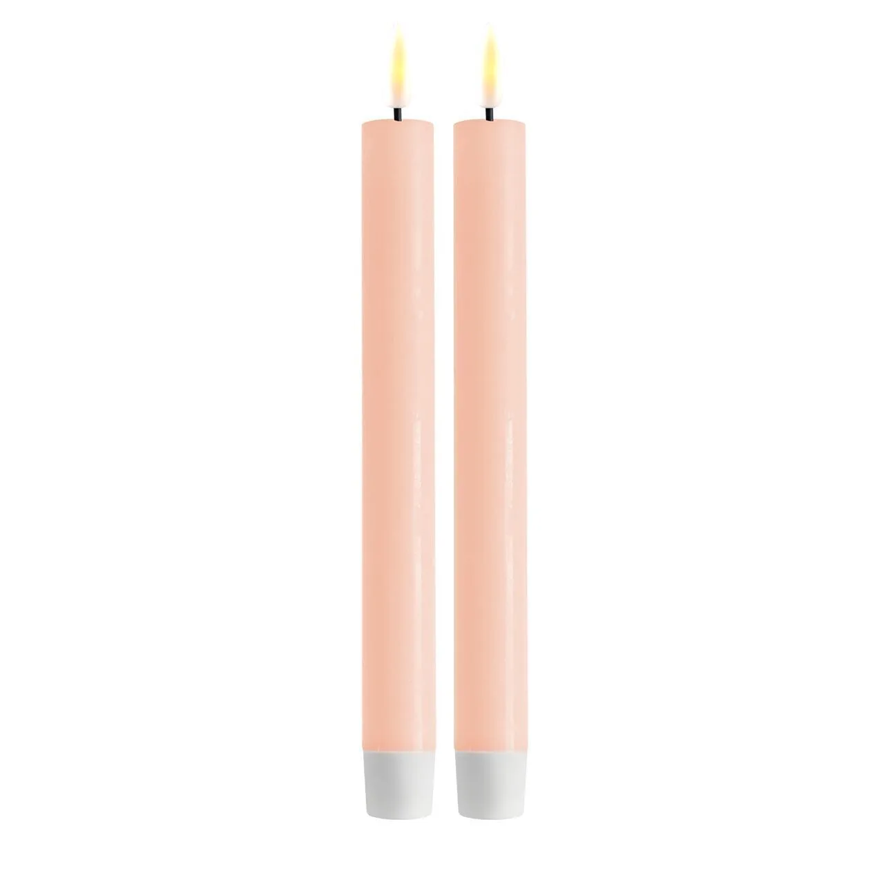 RF-0145 Stabkerze LED 24 cm Hellrosa 2 Stück