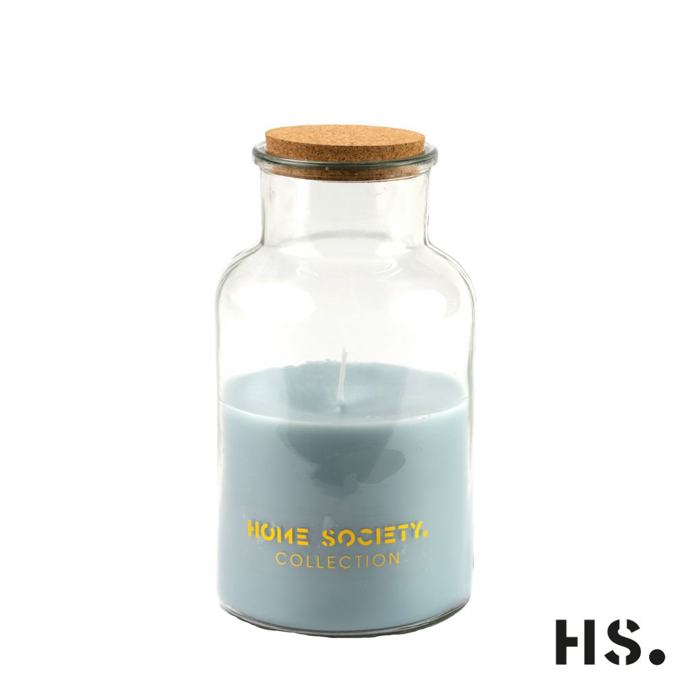 Jar Candle Lisse blau groß