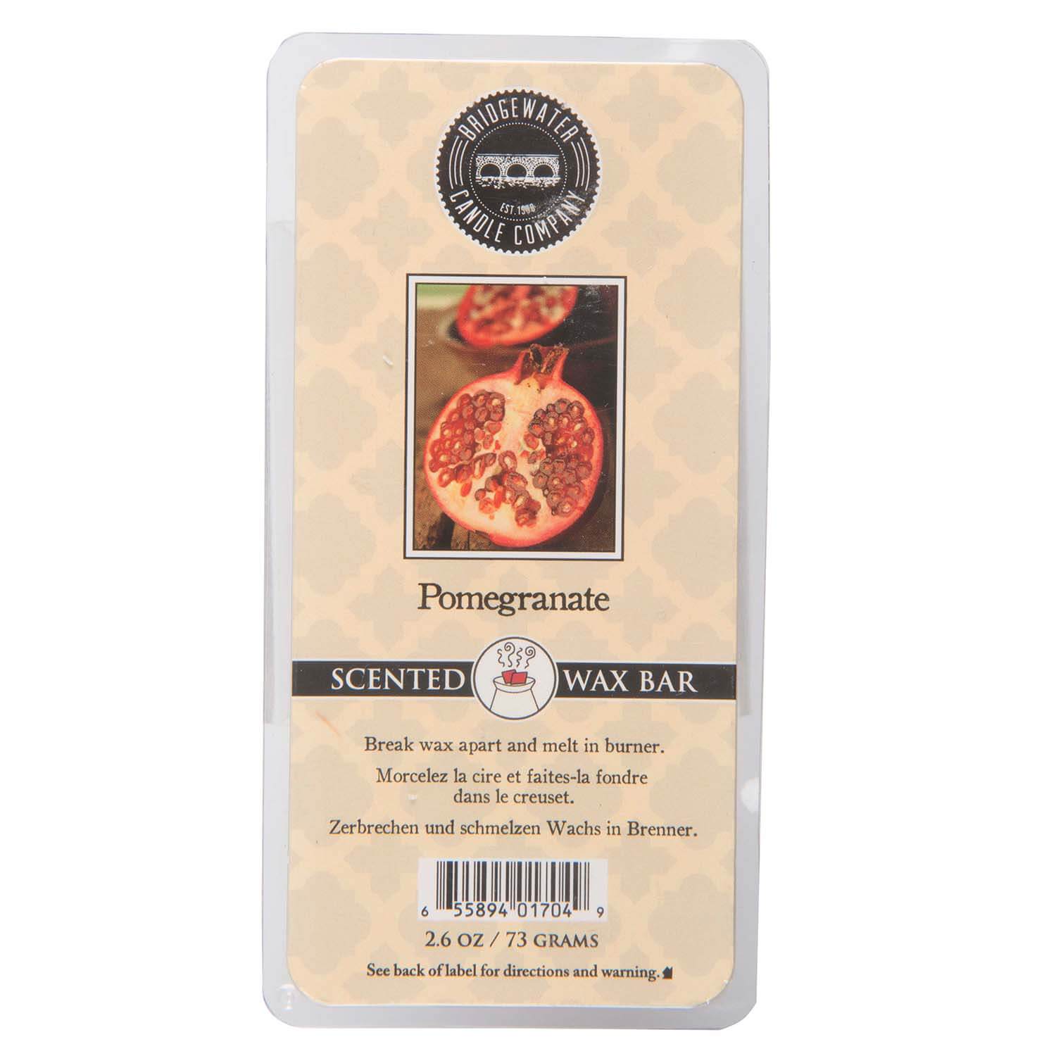 Pomegranate Wax Bar 73g