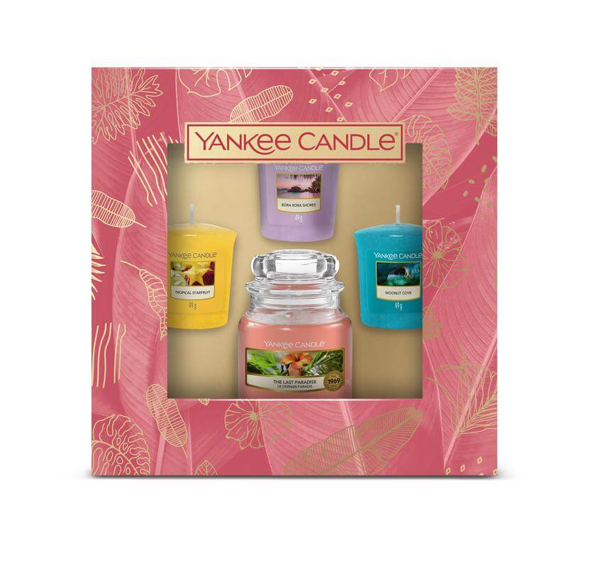 3 Votivkerzen & 1 kleines Jar 104g Geschenkset