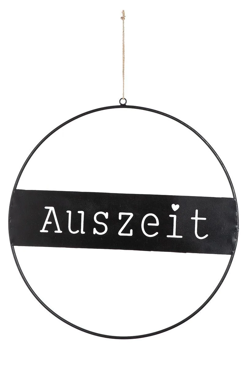 51567_2_1 Deko Hänger Auszeit schwarz