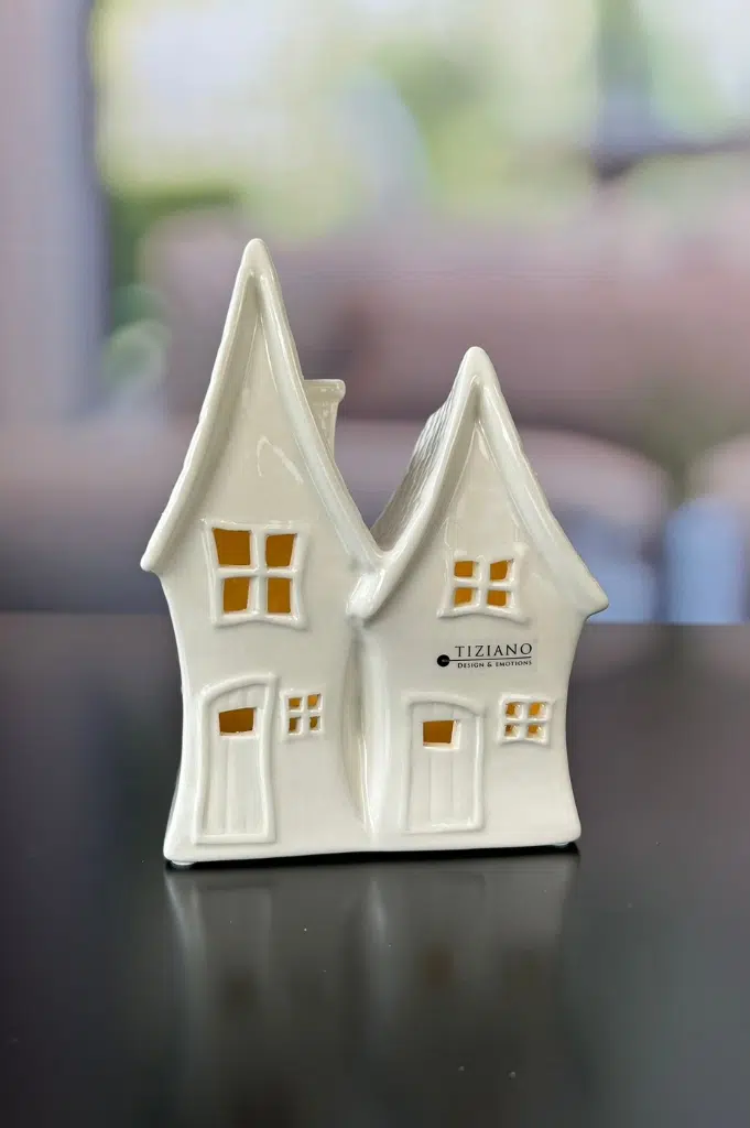 Dorf Lurano 2 Häuser LED cremeweiß Dorf Lurano 2 Häuser LED cremeweiß