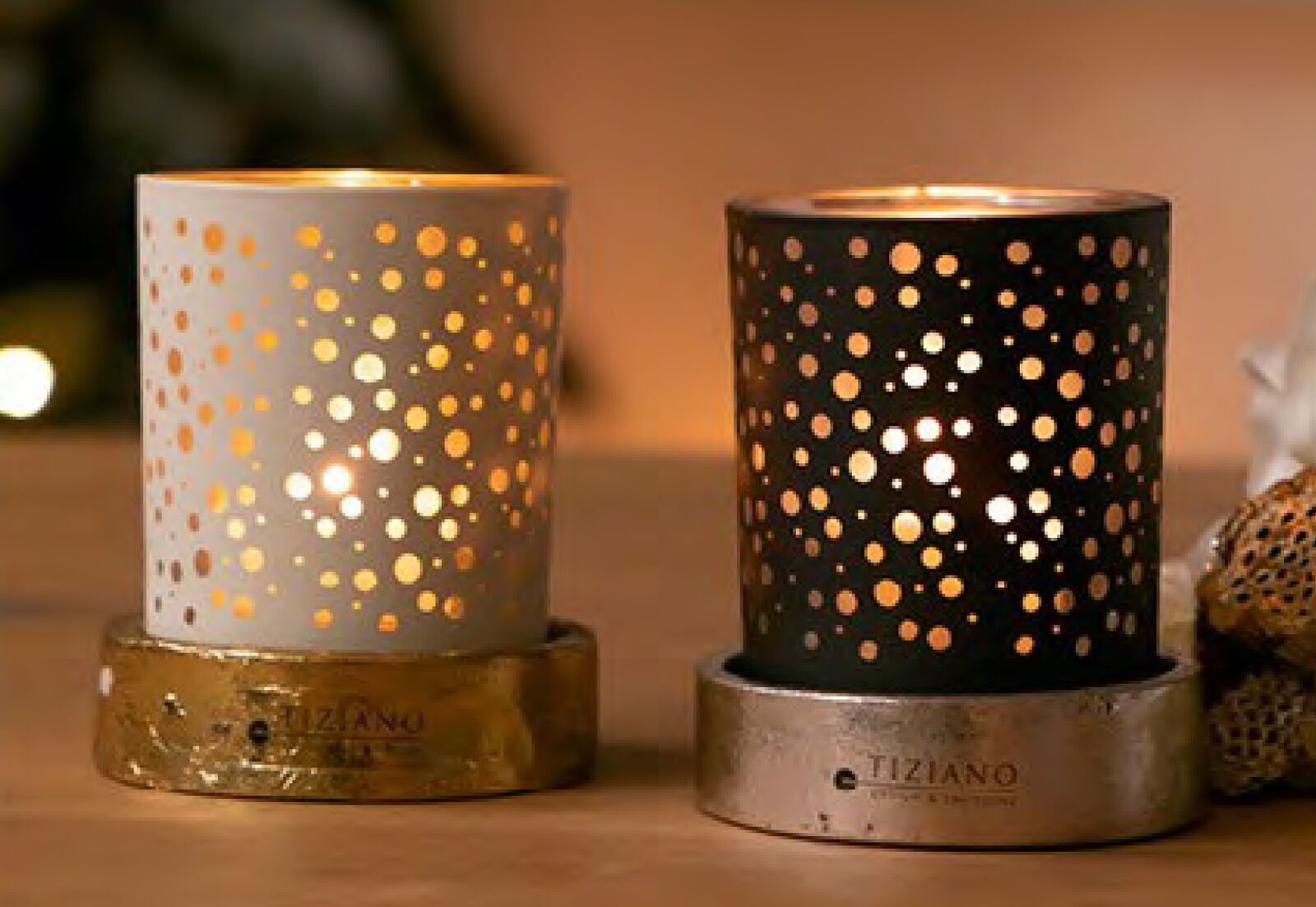 piazzabasisgesamt Piazza Basis für Votivglas 8cm silber