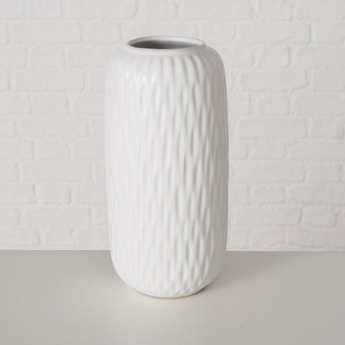 Vase Zalina Porzellan weiß 20cm