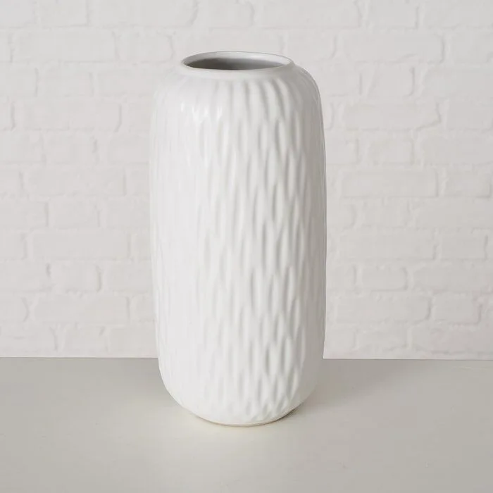 Einzelbild-8j-eOgLQ-large Vase Zalina Porzellan weiß 20cm