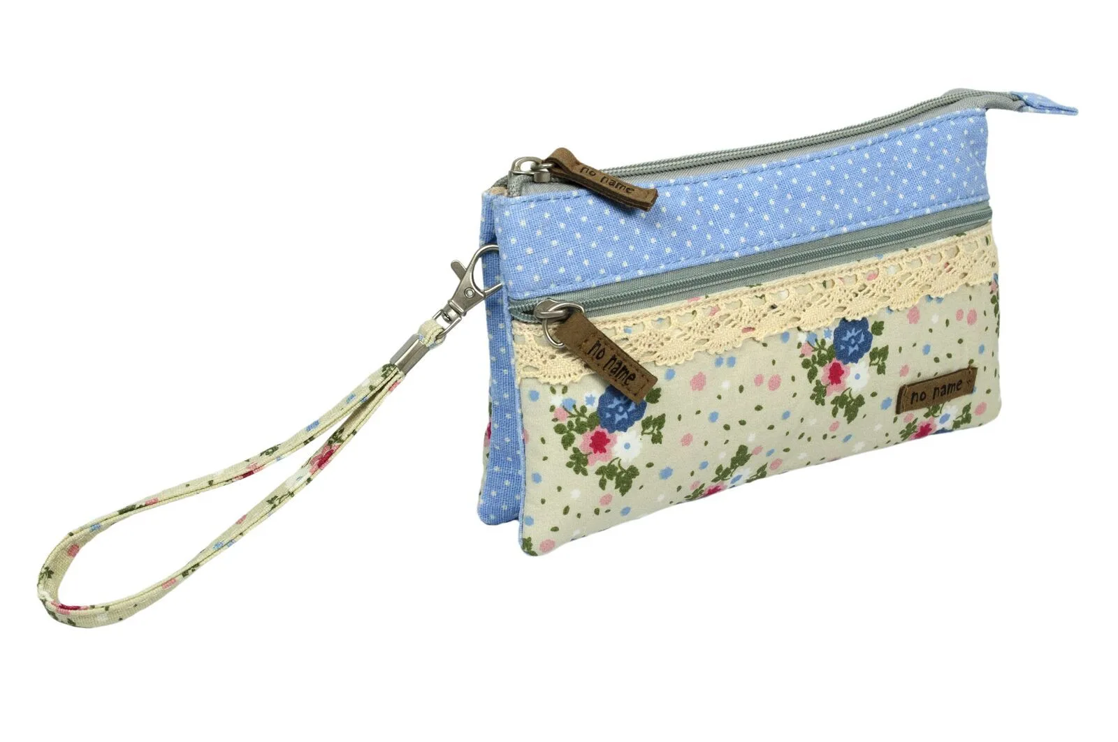 60610020-701 Patchwork Täschchen Flowers beige 701