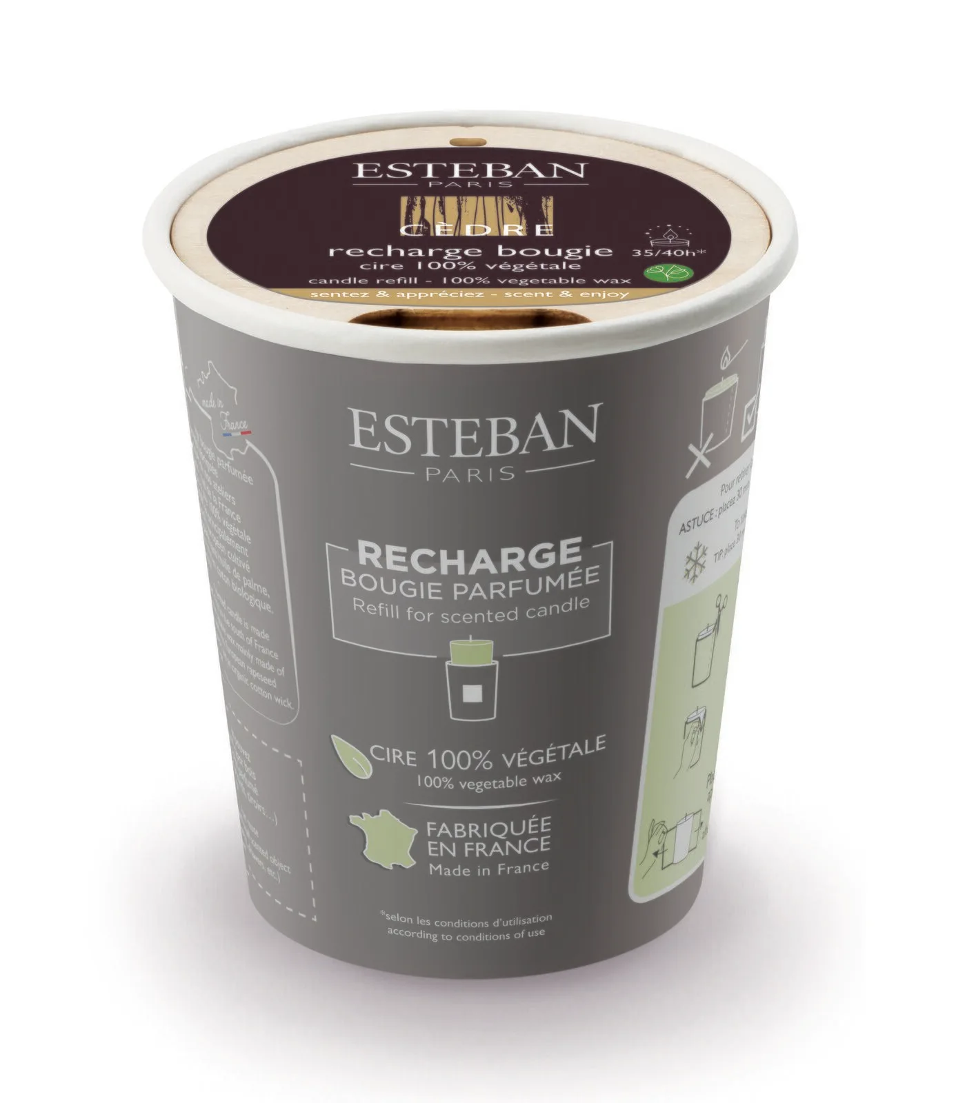 CED-128_1 Cedre Nachfüller für Duftkerze 170g