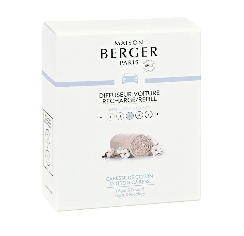 6434-RV-CARESSE-DE-COTON-det Zarte Baumwollblüte Set 2 Stück Nachfüller Autoduft