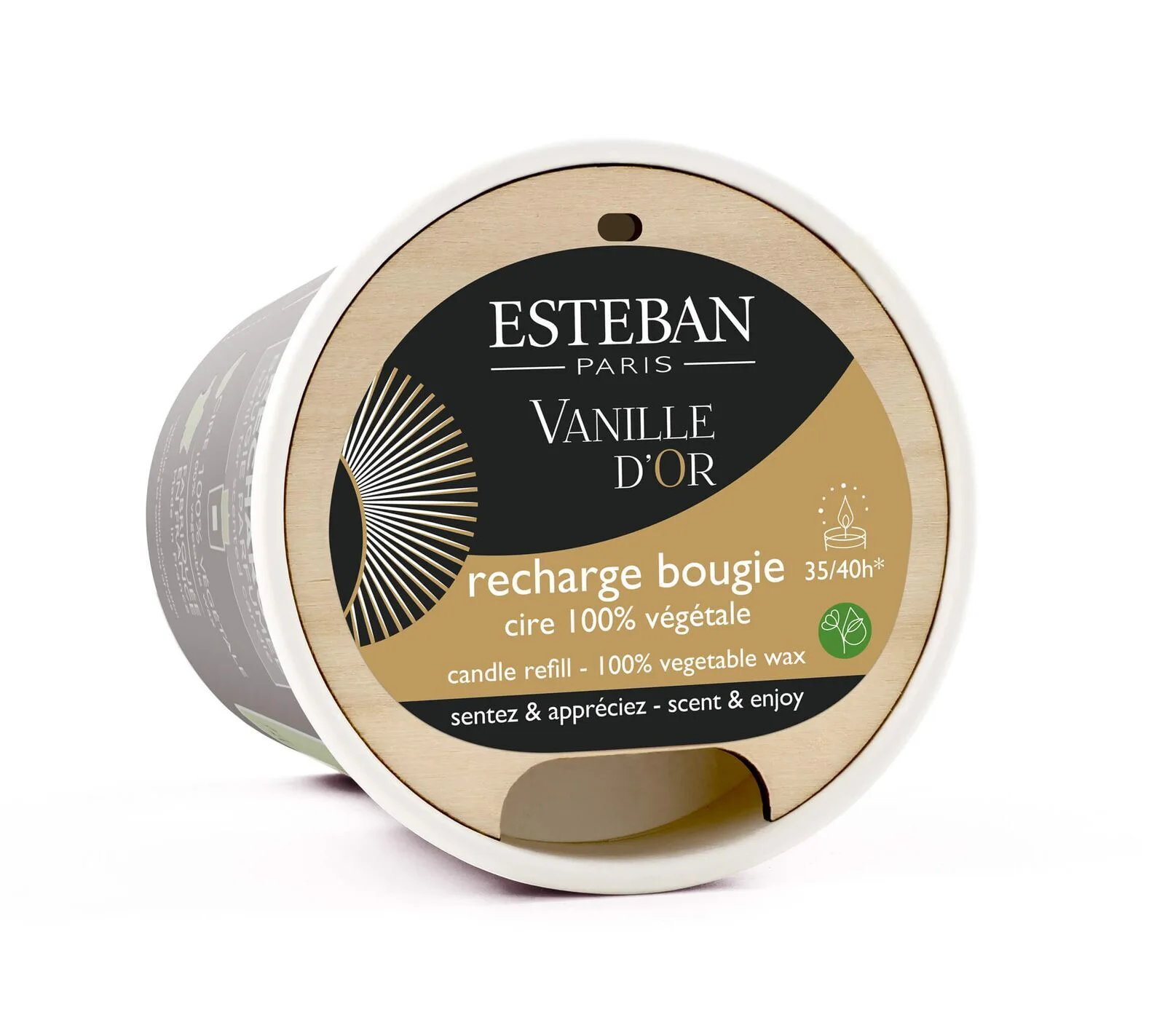 Santal & Fleur de Coco Nachfüller für Duftkerze 180g Flasche, Gesicht, Kopf, Band, Kosmetik