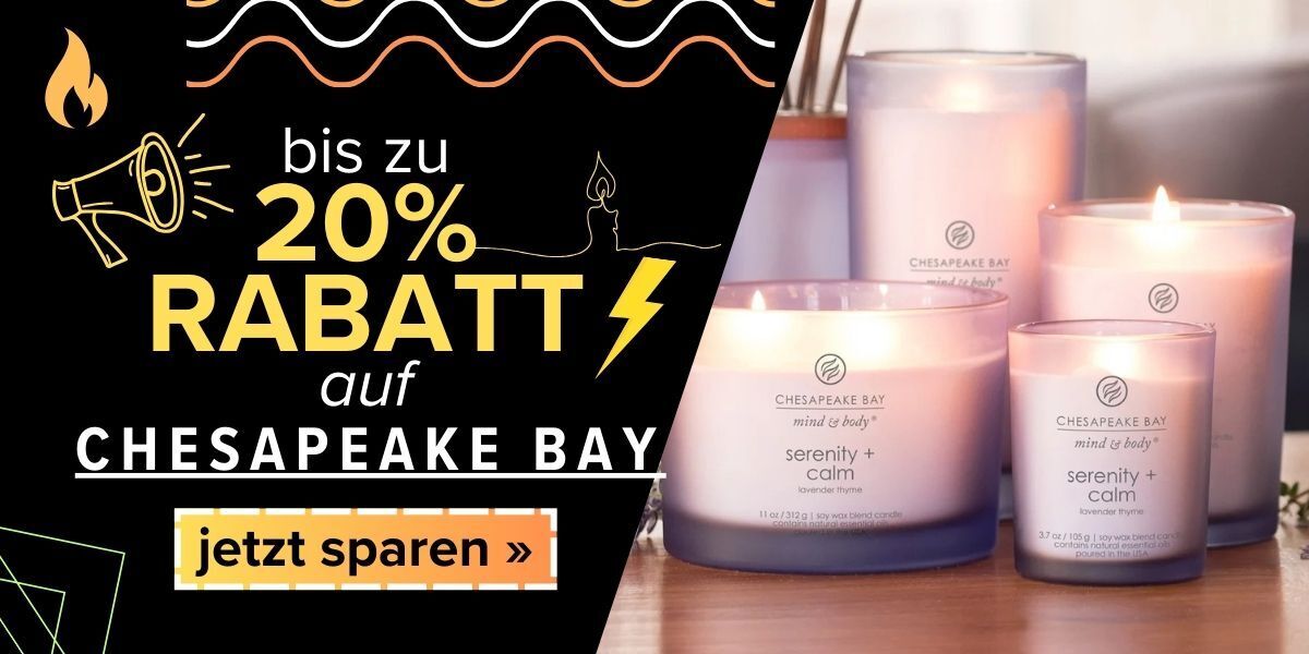 Black Week Chesapeake Bay Werbung, Kerze