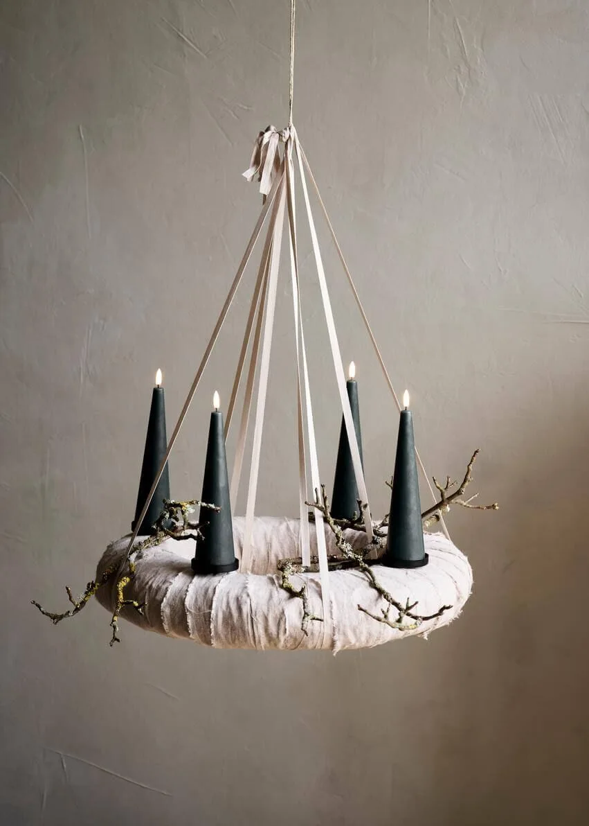 Uyuni Giftbox Cone Pine Green Leuchter, Lampe, Kunst, Kunsthandwerk, Kerze