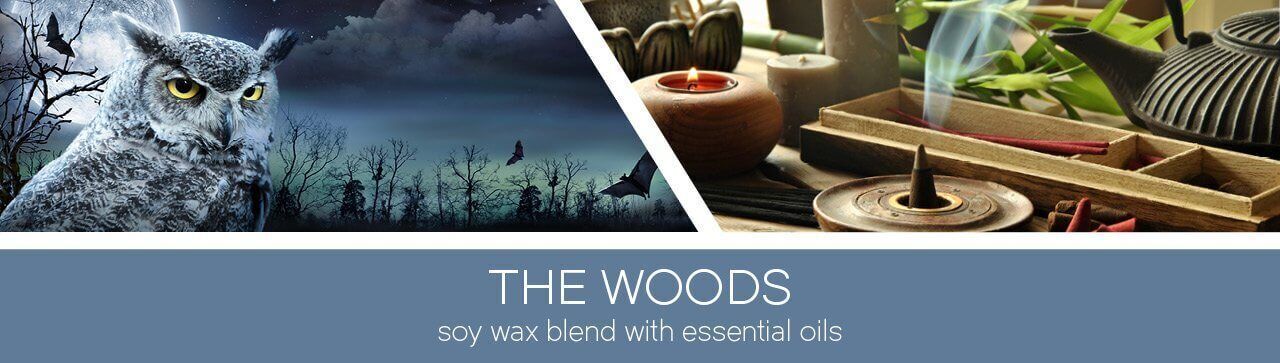 The-Woods-Fragrance-Banner The Woods 411g (3-Docht)