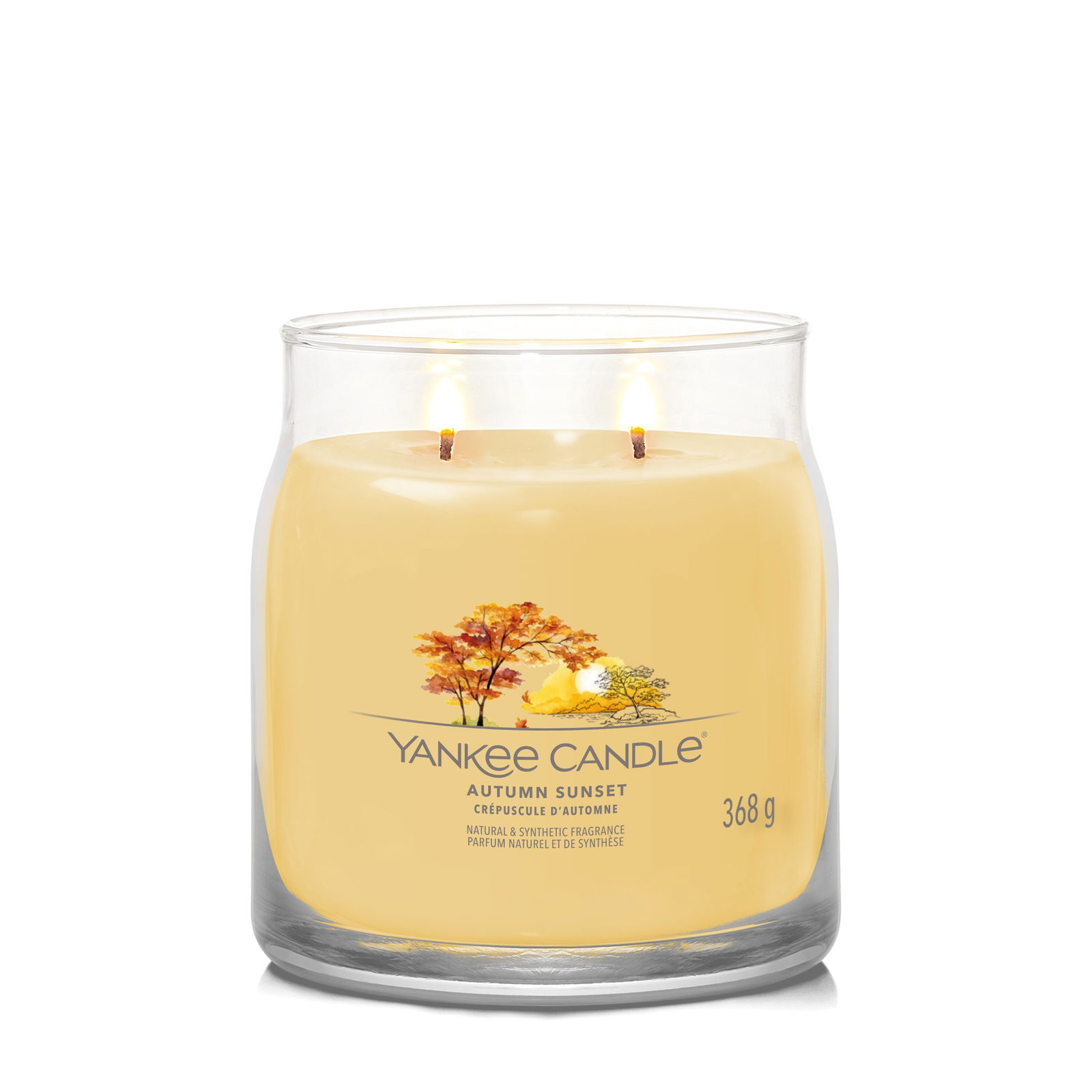 Autumn Sunset Signature Medium Jar 368g 2-Docht