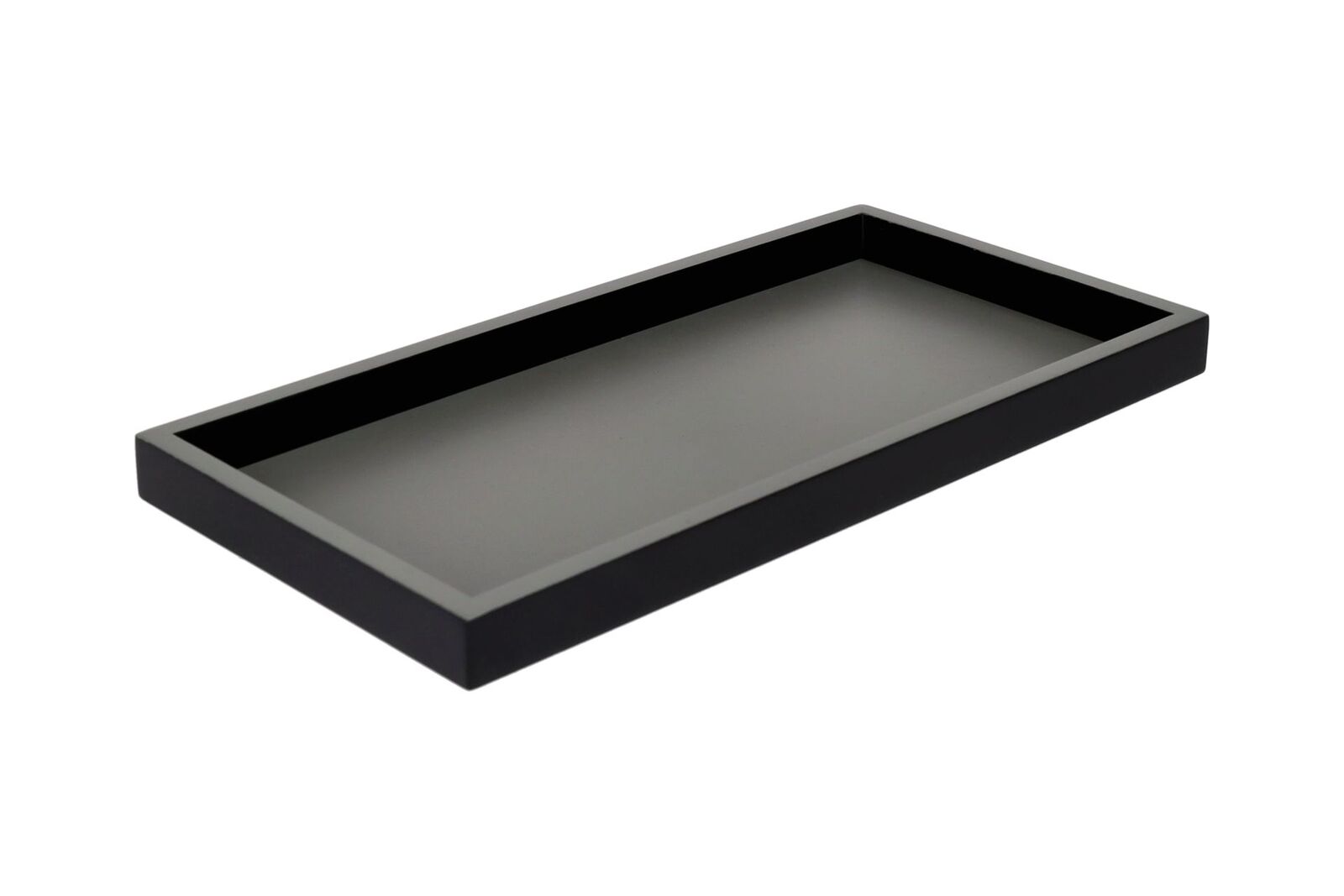 Deko Tablett Neo zweifarbig dunkelgrau/schwarz Tablett, Whirlpool, Wanne