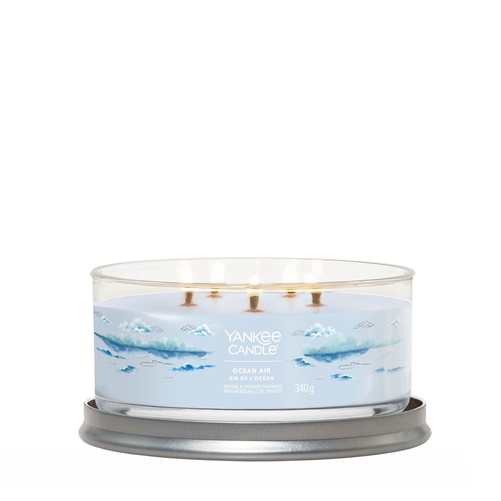 Ocean_Air_Multiwick_LIT-1-1 Ocean Air Signature Multiwick Tumbler 340g 5-Docht