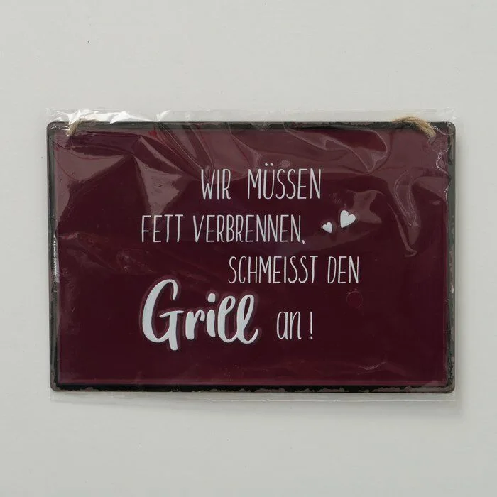 Verpackungsbild-zGLecfMD-large Schild Grillen rot