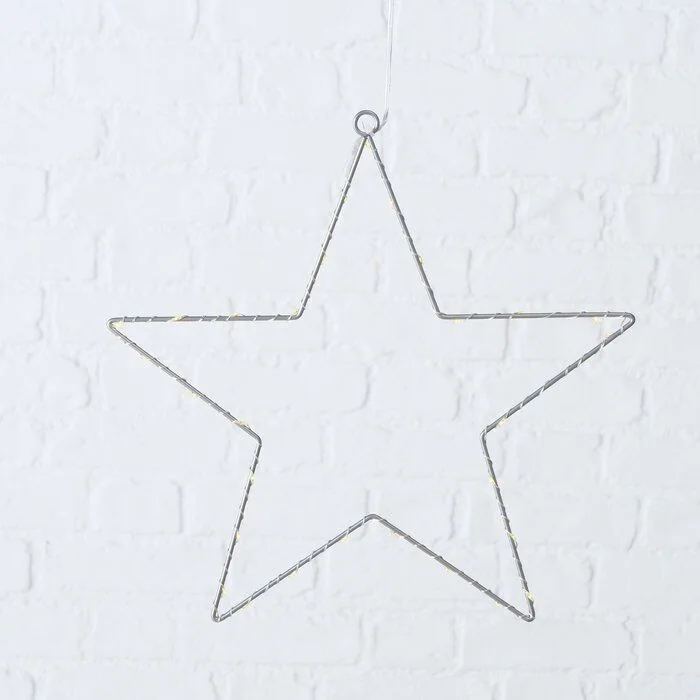 Einzelbild-lnFuWWam-large Leuchtstern Elvira 30cm LED silber