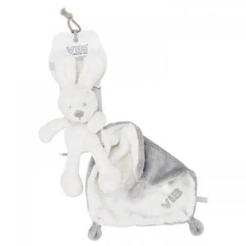 VIB-DOUWWG001 Rabbit hält Tuch weiß
