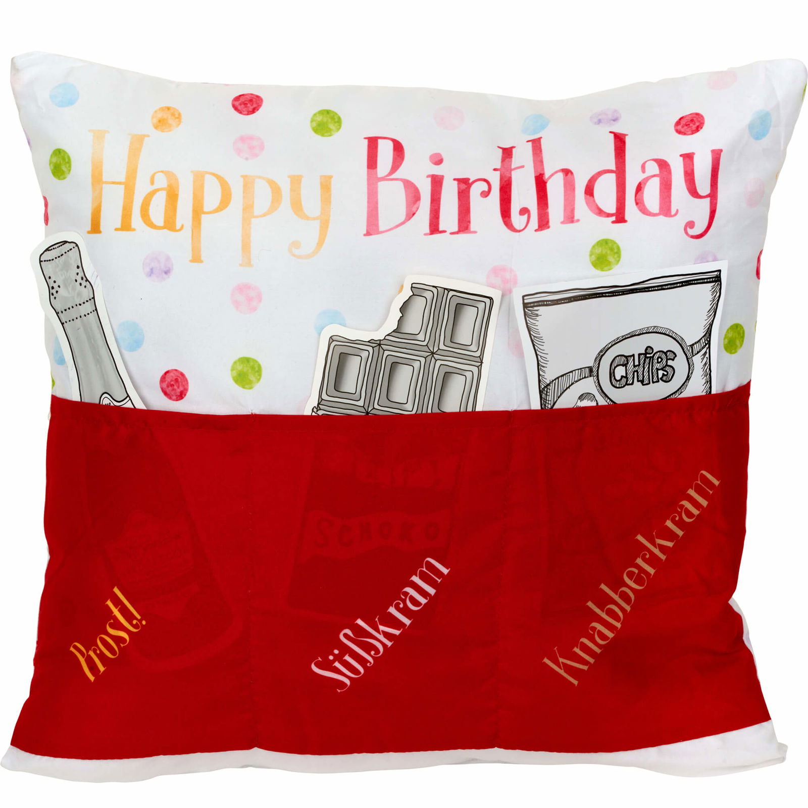 Sofahelden Happy Birthday rot