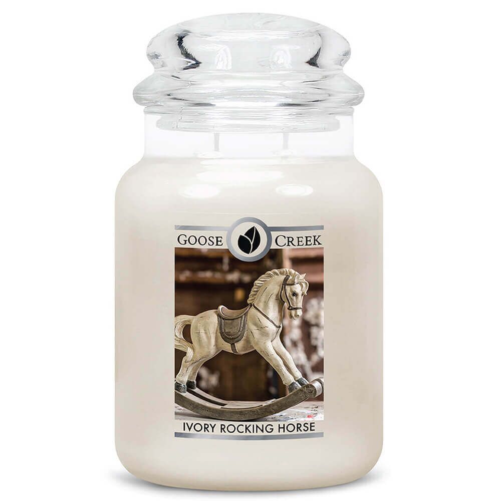 ivory-rocking-horse-2-docht-kerze-680g Ivory Rocking Horse 680g von Goose Creek Candle
