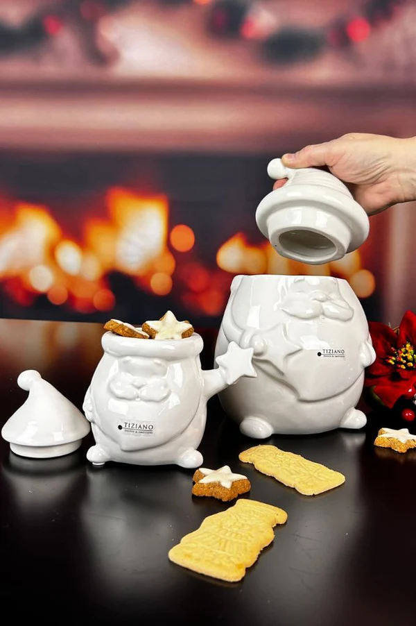Gebäckdose Santa Tonio 14,5cm cremeweiß Gebäckdose Santa Tonio 14,5cm cremeweiß