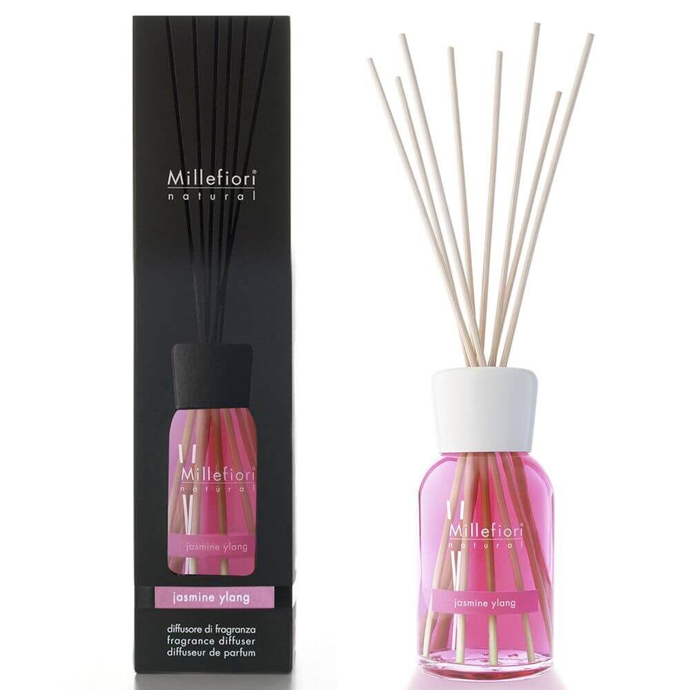 Jasmine Ylang - Natural Stick Diffuser 250ml - Millefiori