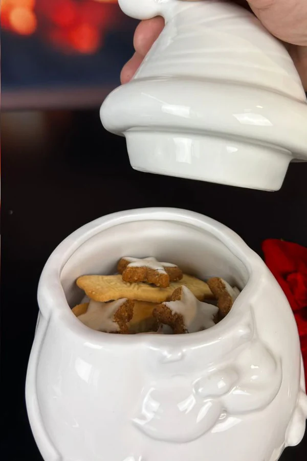 Gebäckdose Santa Tonio 14,5cm cremeweiß