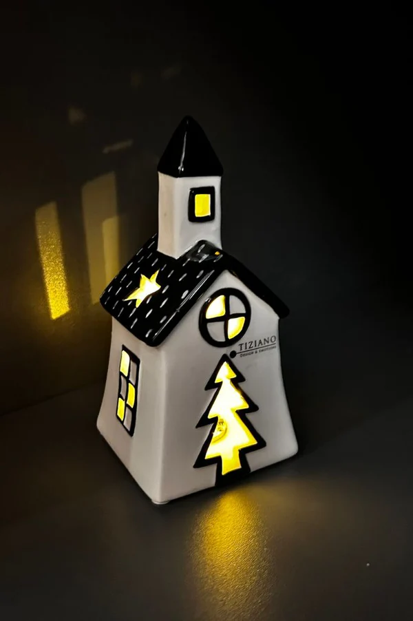 Lichthaus Pedaso 17cm LED cremeweiß/schwarz